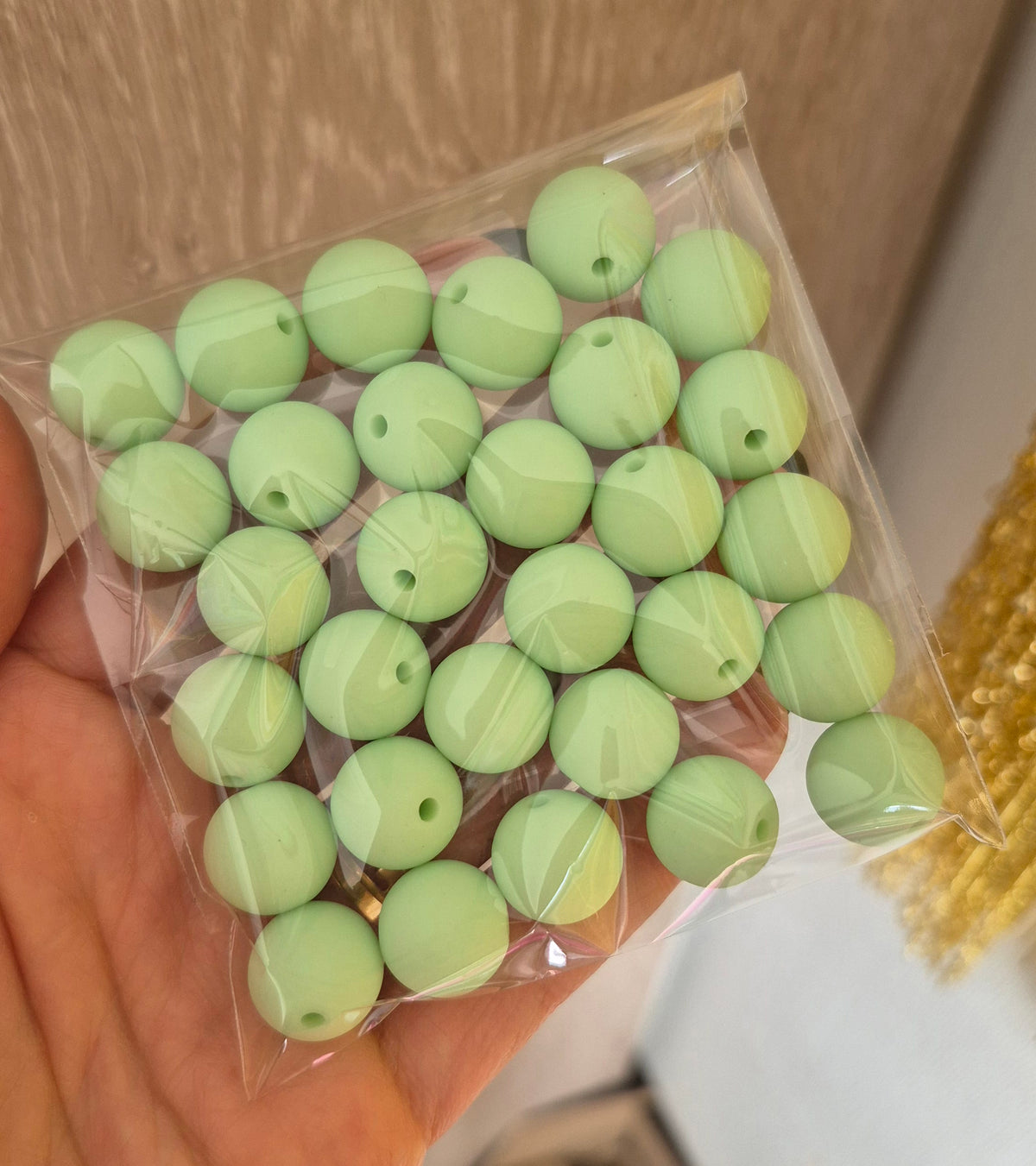 Bolas chicle mate 14 mm verde menta - (30 unidades)