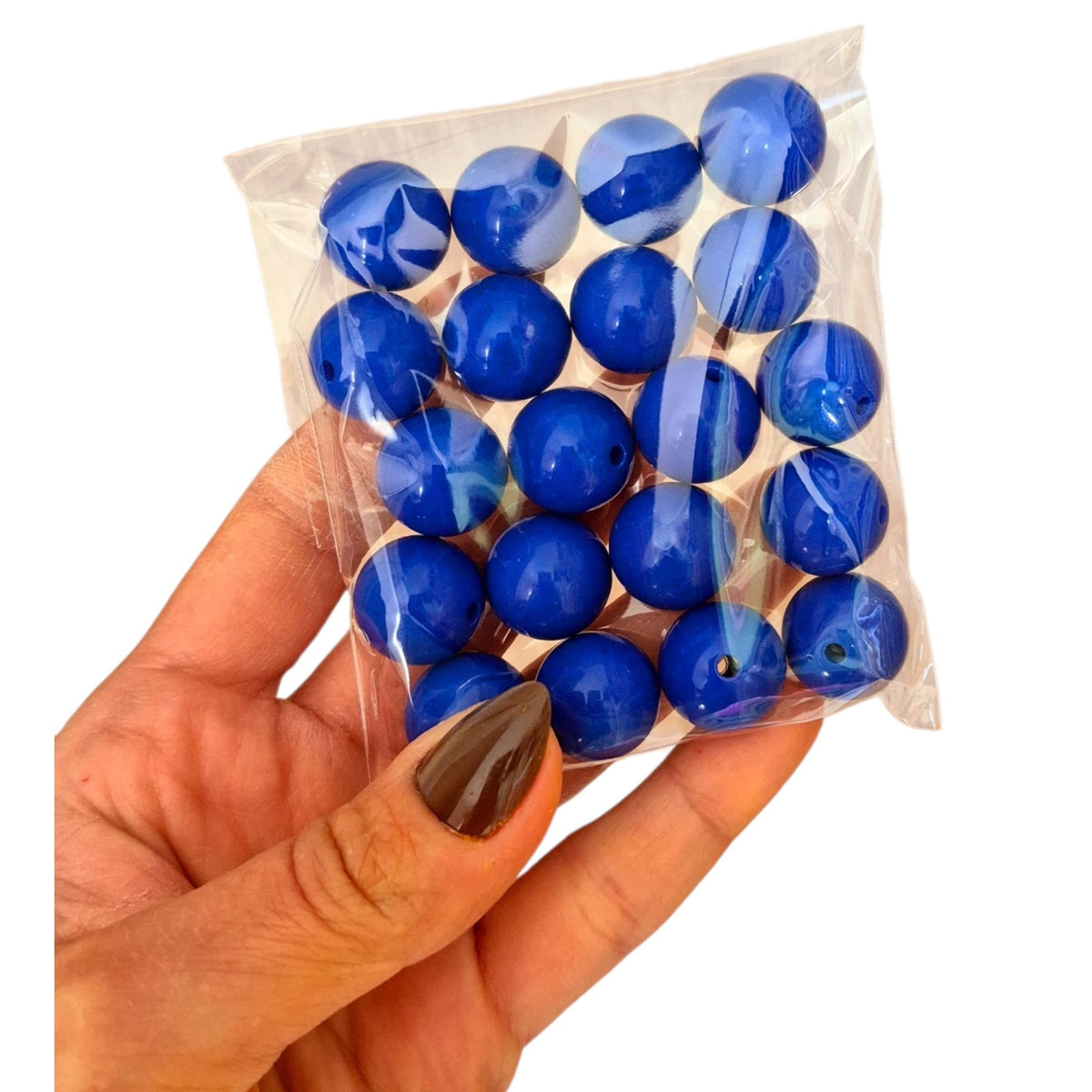 Bolas chicle 18mm Azul rey - (20 unidades)