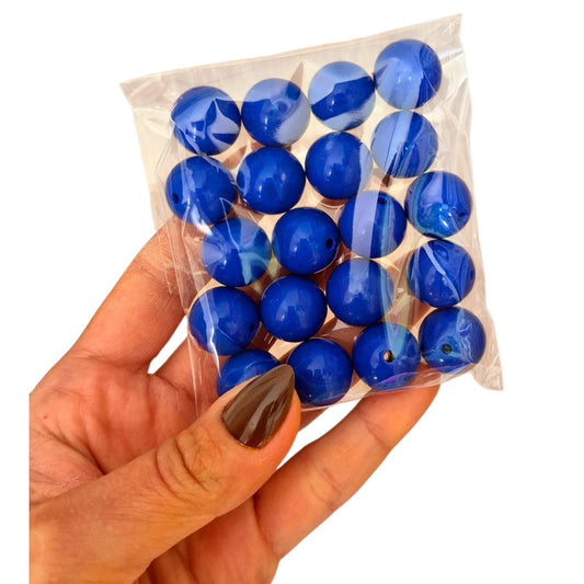 Bolas chicle 18mm Azul rey - (20 unidades)