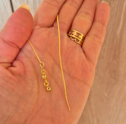 Cadena aguja mini cordón serpiente