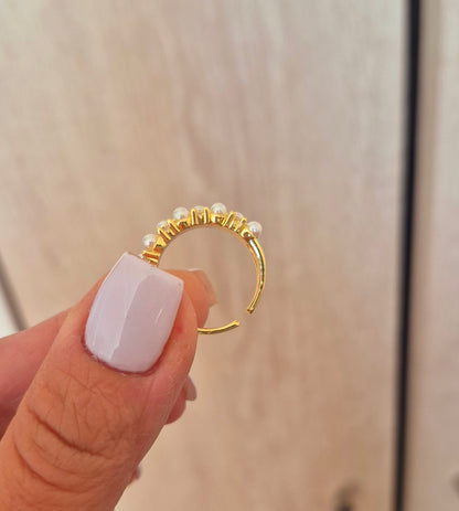Anillo perlitas