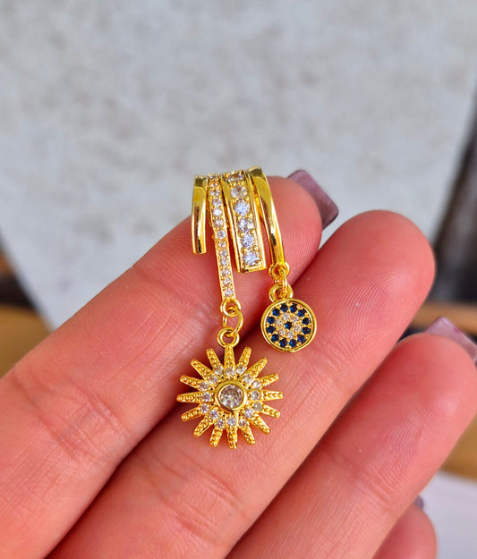 Dije sol y ojito turco