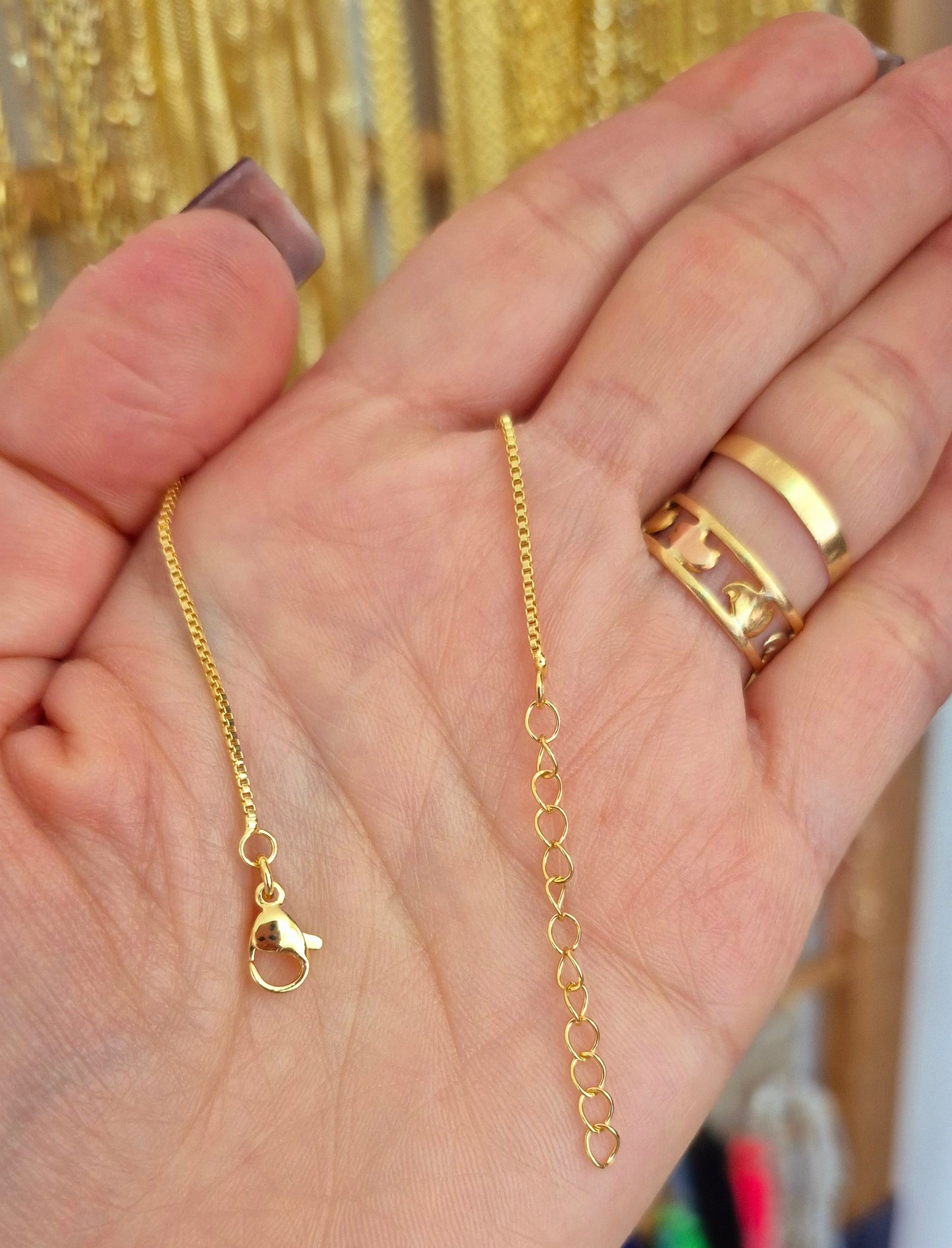 Cadena veneciana con extensión