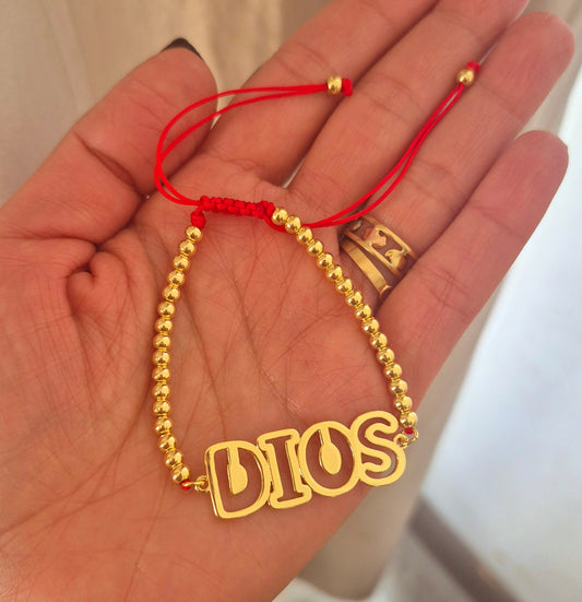 Pulsera Dios roja