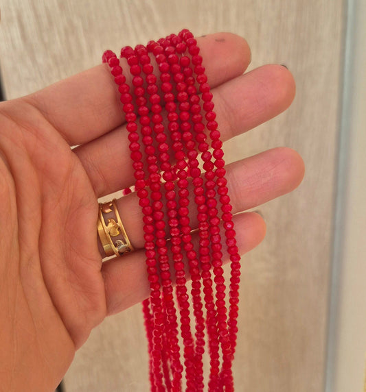Cristal 3mm rojo