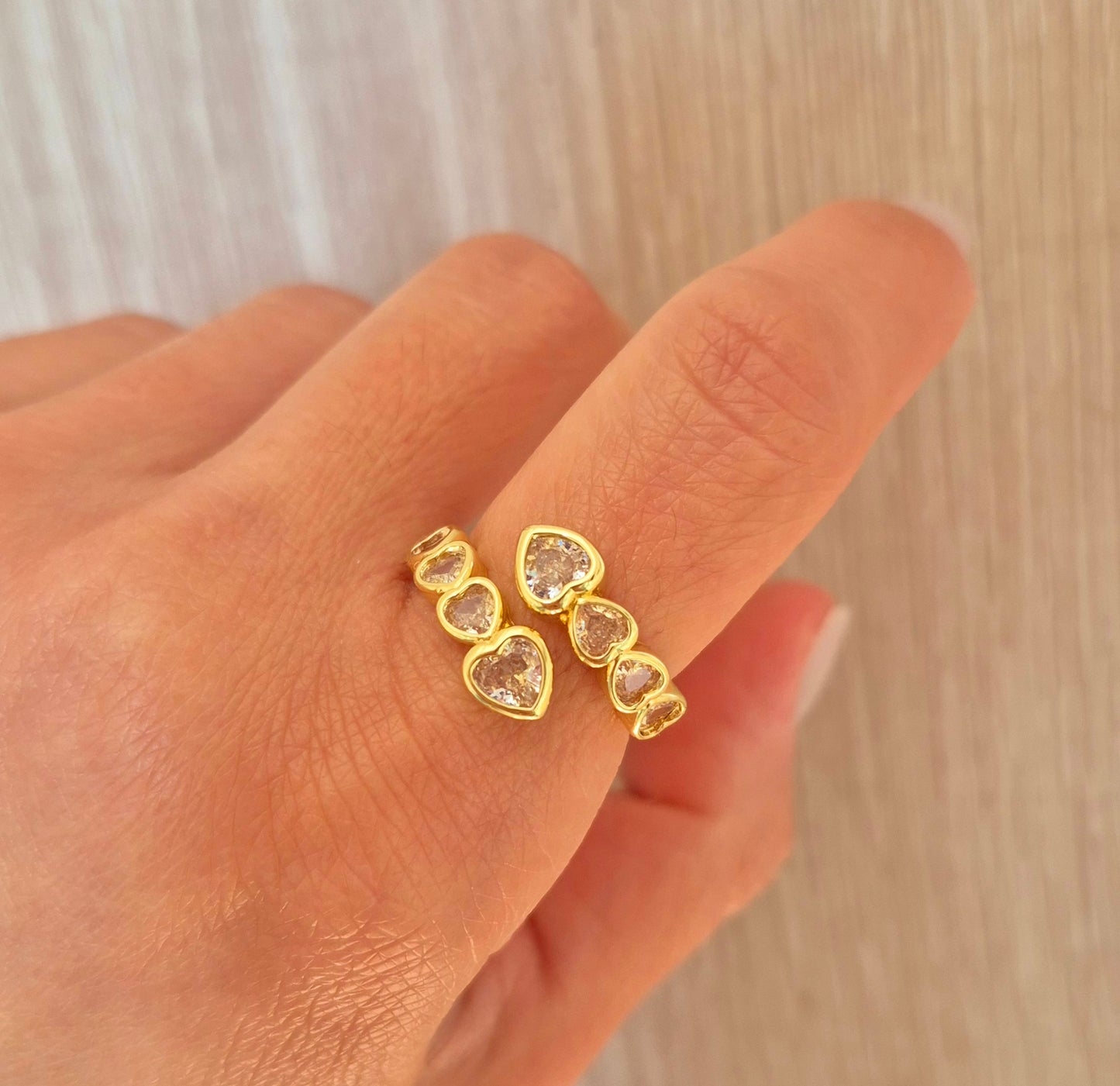 Anillo corazones