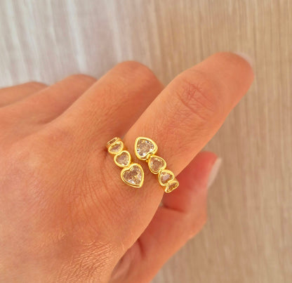 Anillo corazones