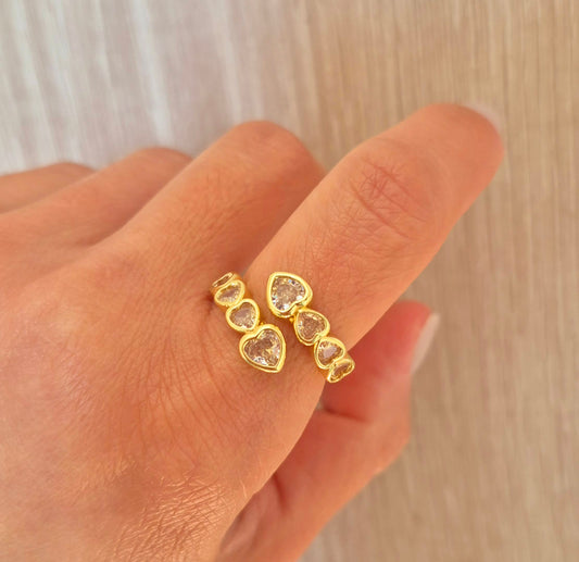 Anillo corazones