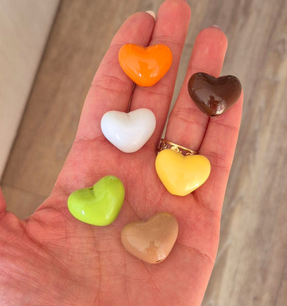 Corazones acrílicos- (1 unidad)