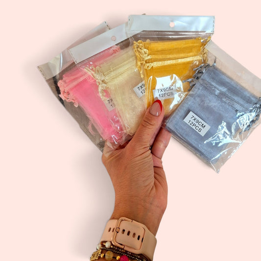Bolsas de organza 7x9 cms - (12 unidades)