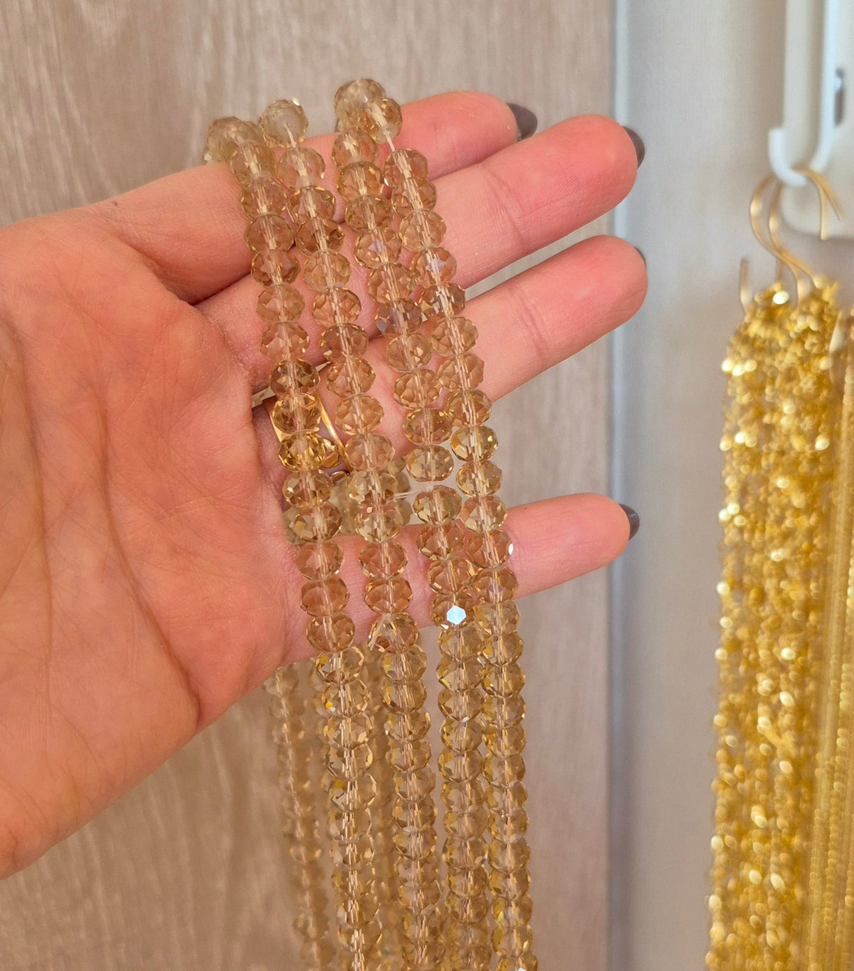 Cristal 8mm beige traslúcido