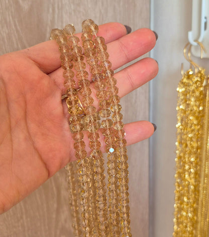 Cristal 8mm beige traslúcido