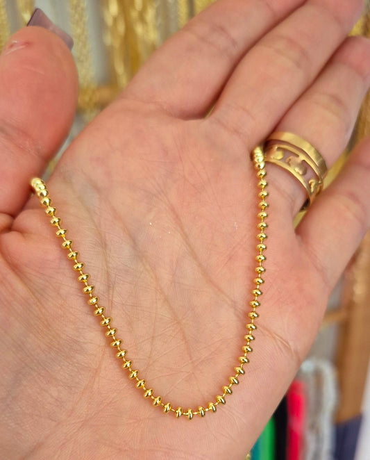 Cadena de balines planos